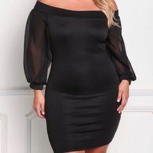 Sexy Black Fitted Dress